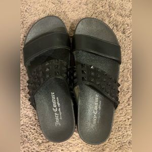 Juicy Couture slip on studded sandals